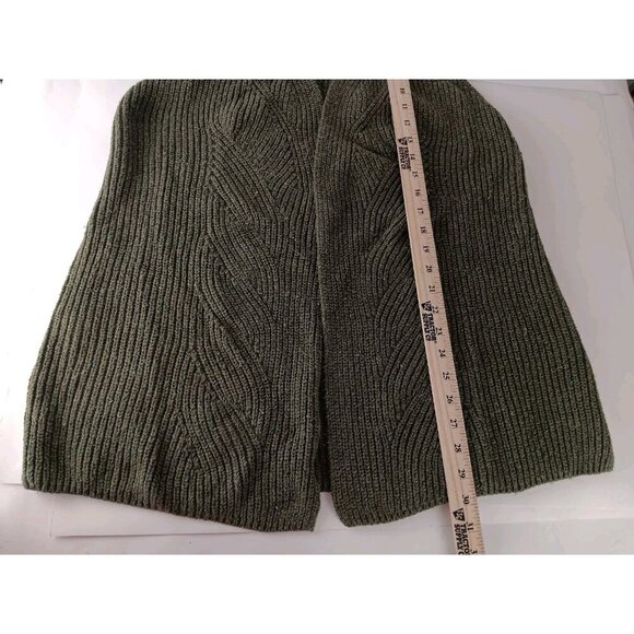 Talbots Ribbed Knit Open Front Cardigan Sweater Sleeveless Women's size M Green - Picture 6 of 11